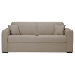 convertiblecenter MODENA - Canapé convertible 3 places - Couchage 140 -Tweed, Taupe clair