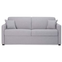 convertiblecenter METZ Canapé convertible 2 places - Tweed, Gris clair