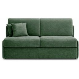 convertiblecenter PAMIERS - Petit canapé convertible 3 places - Velours, Vert sapin