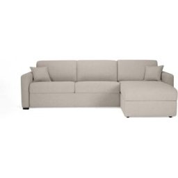 convertiblecenter MANOSQUE - Canapé d'angle convertible 6 places - Tweed, Beige
