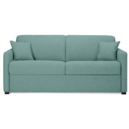 convertiblecenter METZ Canapé convertible 3 places - Tweed, Vert deau