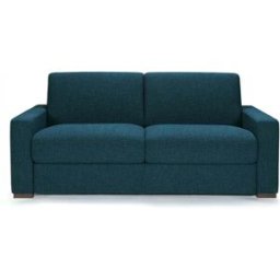 convertiblecenter NICE - Canapé convertible 3 places - Tweed, Bleu marine