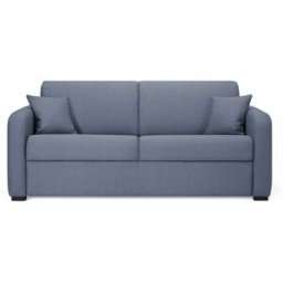 convertiblecenter DIJON - Canapé convertible 3 places - Tissu tissé, Gris bleuté