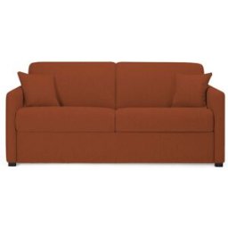 convertiblecenter METZ Canapé convertible 2 places - Tweed, Rouille