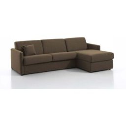 convertiblecenter MURANO - Canapé d'angle convertible 6 places - Tweed, Taupe
