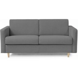 convertiblecenter ANTIBES - Canapé convertible 2 places - Tweed, Gris souris
