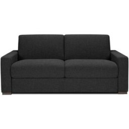 convertiblecenter NICE - Canapé convertible 3 places - Tweed, Gris anthracite
