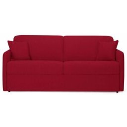 convertiblecenter MONTPELLIER - Canapé convertible 3 places - Tweed, Rouge