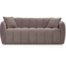 convertiblecenter FIGARI Canapé convertible 4 places - Velours, Taupe