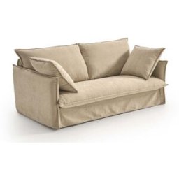 convertiblecenter MARBELLA - Canapé convertible 4 places - Velours, Beige