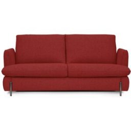 convertiblecenter REIMS - Canapé convertible 4 places - Tissu bouclette, Rouge