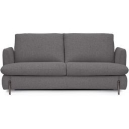 convertiblecenter REIMS - Canapé convertible 4 places - Tissu bouclette, Gris souris