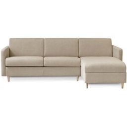 convertiblecenter CANNES - Canapé d'angle convertible 5 places - Tweed, Beige