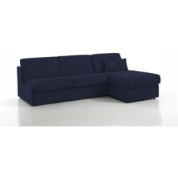 convertiblecenter MARSEILLE - Canapé d'angle convertible 6 places - Tweed, Bleu marine