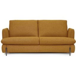 convertiblecenter REIMS - Canapé convertible 3 places - Tissu bouclette, Moutarde