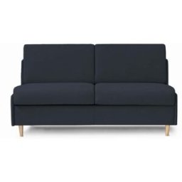 convertiblecenter BEAULIEU - Canapé convertible 4 places - Tweed, Bleu marine