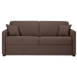 convertiblecenter METZ Canapé convertible 2 places - Tweed, Chocolat