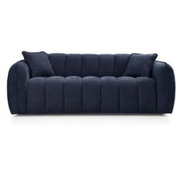 convertiblecenter FREJUS Canapé convertible 3 places - Velours, Bleu marine