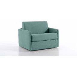 convertiblecenter MONTPELLIER - Fauteuil convertible - Tweed, Vert deau