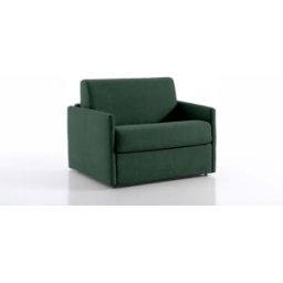 convertiblecenter MONTPELLIER - Fauteuil convertible - Tweed, Vert sapin