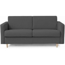 convertiblecenter ANTIBES - Canapé convertible 2 places - Tweed, Gris anthracite