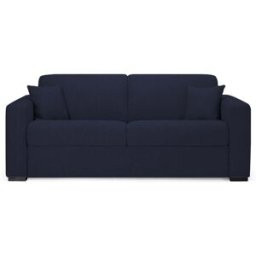 convertiblecenter MODENA - Canapé convertible 3 places - Couchage 140 -Tweed, Bleu marine