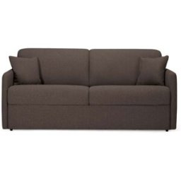 convertiblecenter MONTPELLIER Canapé Convertible 2 Places - Tweed, Chocolat