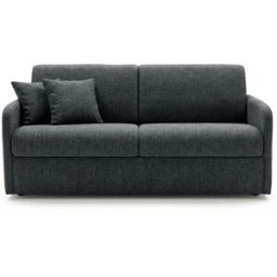 convertiblecenter GUÉRANDE - Canapé lit 4 places - Velours, Gris anthracite