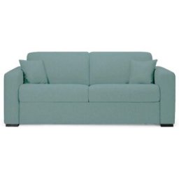 convertiblecenter MODENA - Canapé convertible 3 places - Couchage 140 -Tweed, Vert deau