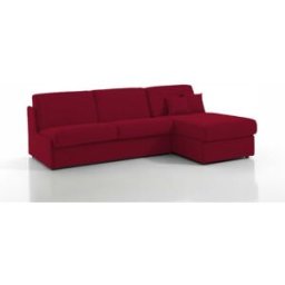 convertiblecenter MARSEILLE - Canapé d'angle convertible 5 places - Tweed, Rouge