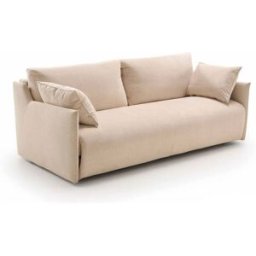 convertiblecenter ATHENES - Canapé convertible 2 places - Velours, Beige
