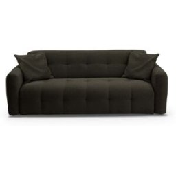 convertiblecenter AURON - Canapé convertible 2 places - Tissu bouclette, Kaki