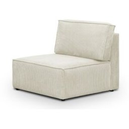 Chauffeuse modulable en velours côtelé beige - Harper Mod