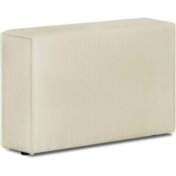 Accoudoir droit pour canapé modulable en tissu bouclette beige - Harper Mod