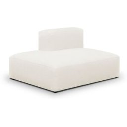 Module d'angle ouvert à gauche 2 places en tissu bouclette beige - Modulo