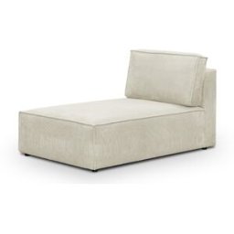 Méridienne modulable en velours côtelé beige - Harper Mod