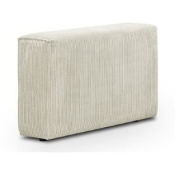 Accoudoir droit pour canapé modulable en velours côtelé beige - Harper Mod