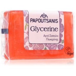 PAPOUTSANIS Glycerine Red savon solide corps 125 g