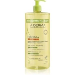 A-Derma Exomega Control Huile Lavante Émolliente huile de douche adoucissante pour peaux sèches à atopiques 1000 ml