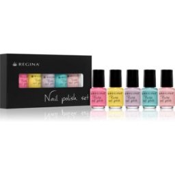 Regina Pastel kit de vernis à ongles plus de teintes 113, 143, 57, 144, 145 5x4 ml