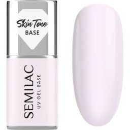 Semilac UV Gel Base Skin Tone Base base coat pour ongles en gel teinte Milky Pink 7 ml