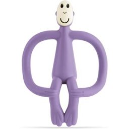 Matchstick Monkey Teething Toy and Gel Applicator jouet de dentition avec brosse 2 en 1 Purple 1 pcs