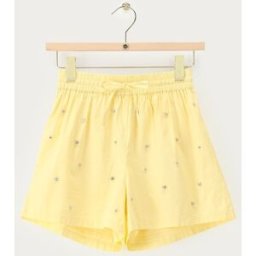 Short jaune à taille élastique et strass My Jewellery Jaune L femme