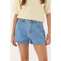 Short en jean bleu avec vague My Jewellery Bleu femme