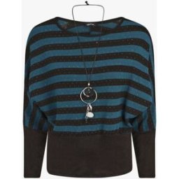 stand-prive.com Pull ample à rayures - Noir/bleu canard noir-bleu-canard 36 female