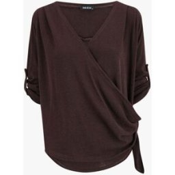 stand-prive.com Pull cache-coeur à manches retroussables - Marron marron 36 female