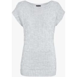 stand-prive.com Pull sans manches en maille tressée - Gris clair gris-clair 36/38 female