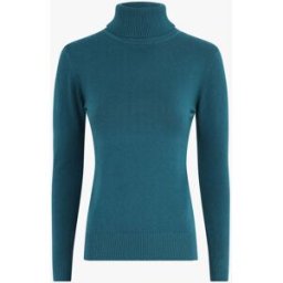 stand-prive.com Pull uni à col roulé - Bleu canard bleu-canard T.U female