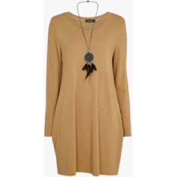 stand-prive.com Robe pull fluide avec sautoir - Camel camel 36 female