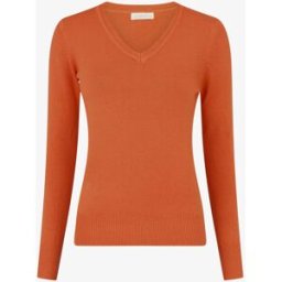 stand-prive.com Pull en laine mélangée à col V - Corail corail 36/38 female